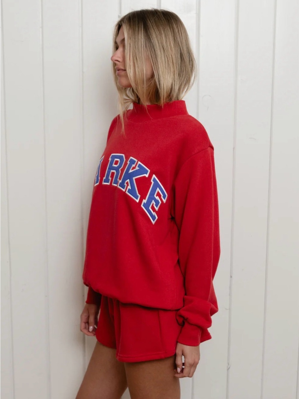 PARKE Coastal Collection 2026 Low Tide Varsity Mockneck Sweatshirt s/m - Picture 2 of 6